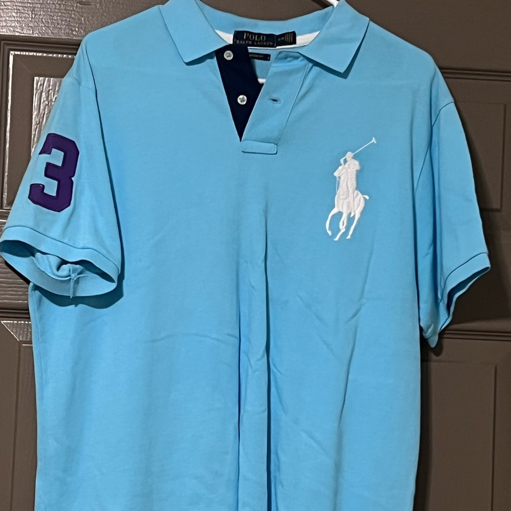 Light blue/ Purple 3 Polo shirt